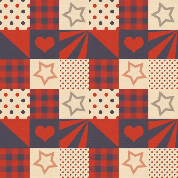 Текстурированный узор в цветах американского флага — стоковое фото