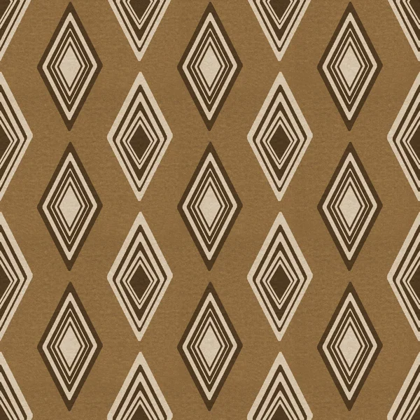 ダイヤモンド パターンと茶色の織り目加工紙 — ストック写真