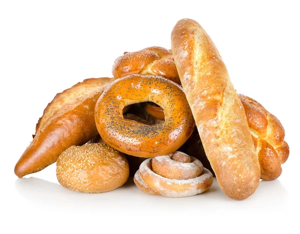 Raccolta di diversi tipi di pane — Foto Stock