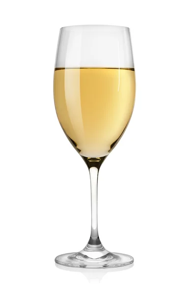 Vin blanc en verre — Photo