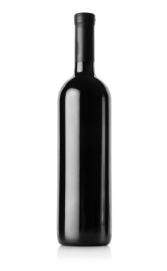 Bottle of red wine clipart