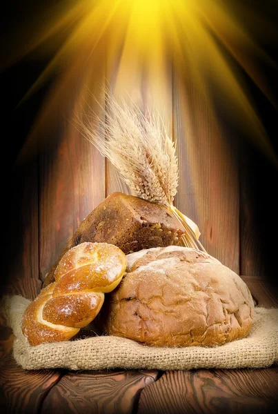 Rays and the bread — Stock Photo, Image