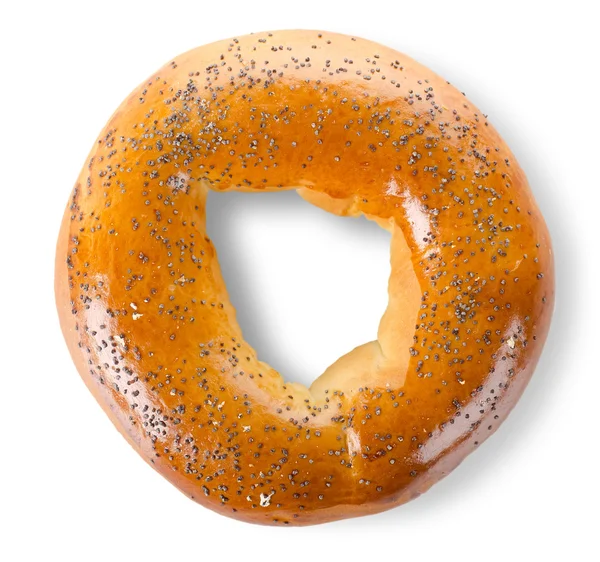 Bagel with poppy seeds — Stock Photo, Image