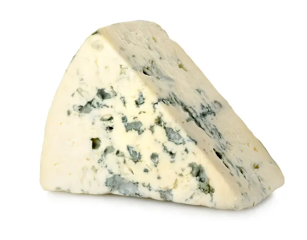 Mavi peynir izole — Stok fotoğraf