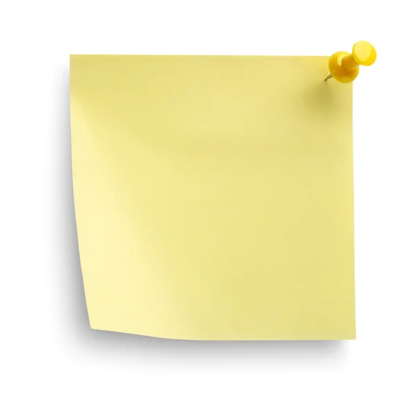 Yellow notebook isolated — Stock Photo, Image