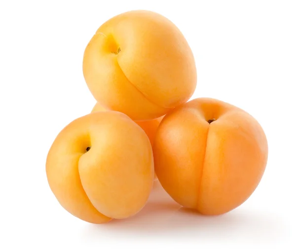 Four apricots — Stock Photo, Image