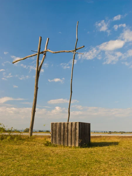 Wooden water well — Stock Photo, Image