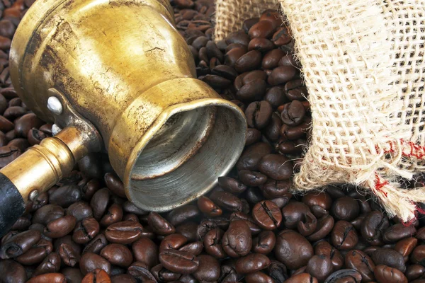 Arab copper coffee pot — Stock Photo, Image