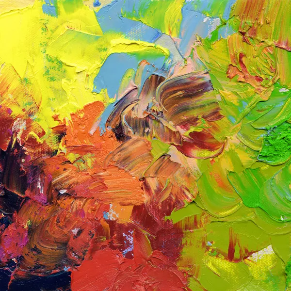 Pinturas al óleo abstracto empaste — Stockfoto