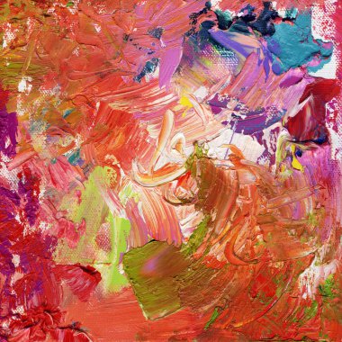 Abstract impasto oil paints clipart