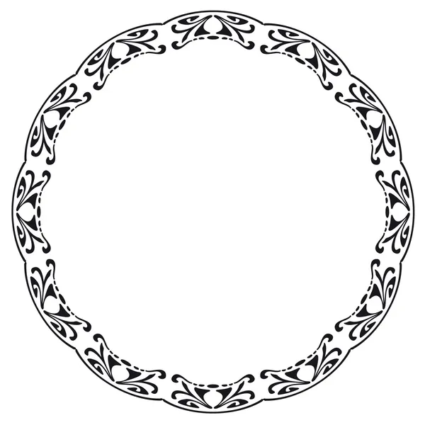 Rounded frame in the style of Art Nouveau — Stock Vector