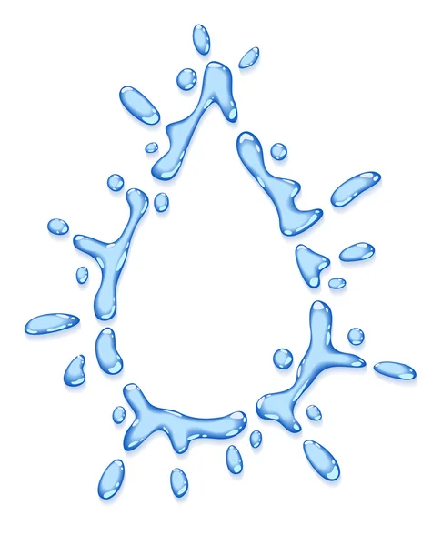 Stylized water drop. — Stock Vector