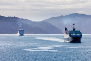 İki araba vapurları sesleri marlborough, Yeni Zelanda