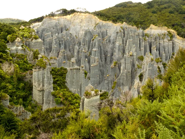 Badlands hoodoos de Putangirua Pinnacles, NZ — Photo