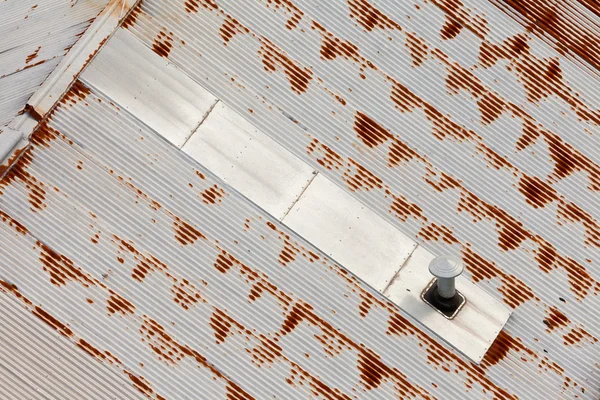 Streszczenie pattren nieczysty dachu metalu — Zdjęcie stockowe