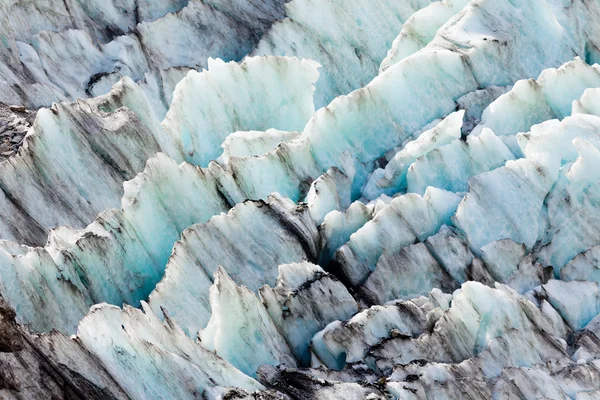 蓝色冰川冰背景纹理图案 — 图库照片