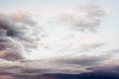 Dark strom cloudscape of scary cloudy sky clipart