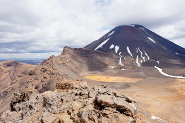 Active volcanoe koni mt ngauruhoe Yeni Zelanda