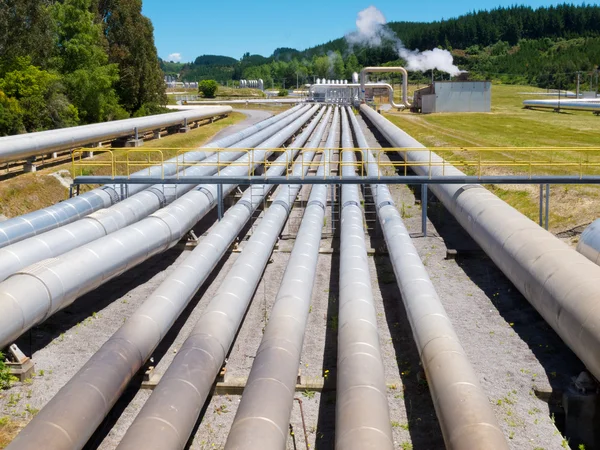 Wairakei geotermikus erőmű, Új-Zéland — Stock Fotó