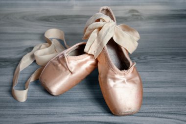 Worn ballet shoes clipart