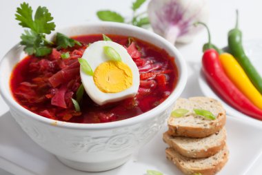 Cold Borsch Soup clipart