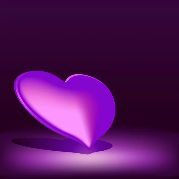 Fond de coeur violet — Photo