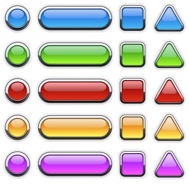 Glass Buttons clipart