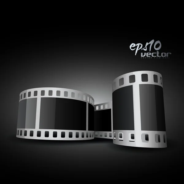 Realistische vector reel film — Stockvector