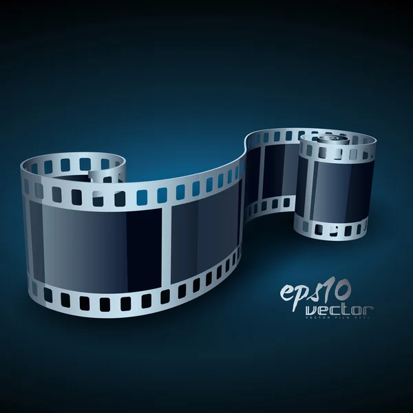 Realistická vektorová naviják film — Stockový vektor