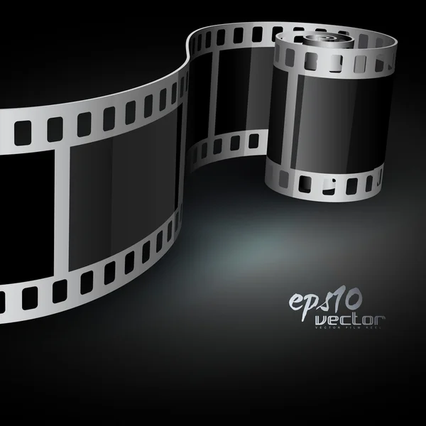 Realistická vektorová naviják film — Stockový vektor