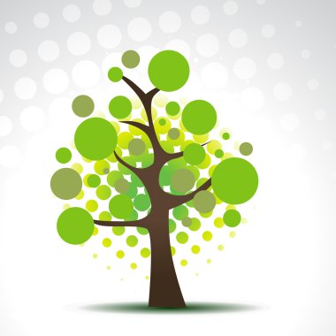 vector abstract tree clipart