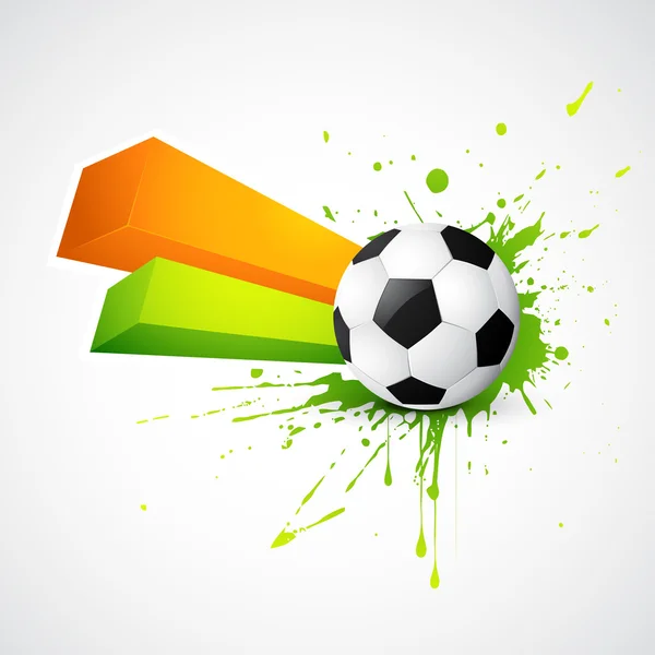 Abstracte stijl voetbal ontwerp — Stockvector