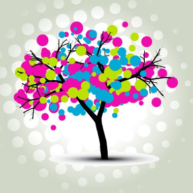 stylish vector tree clipart