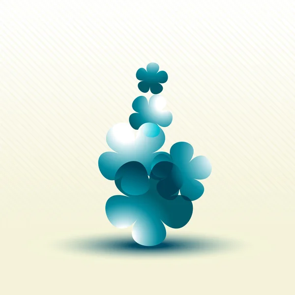 Art floral abstrait — Image vectorielle