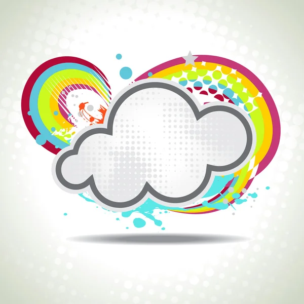 Вектор барвисті хмара — стоковий вектор