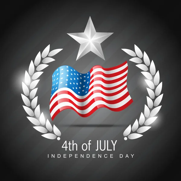 4 lipca – Święto Niepodległości — Wektor stockowy