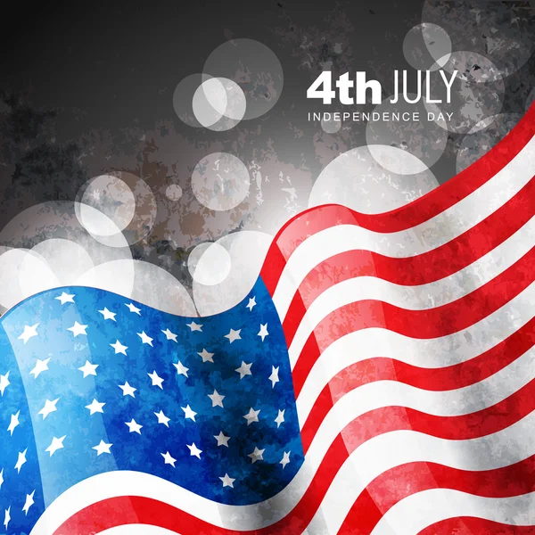 Jour de l'indépendance 4 juillet — Image vectorielle