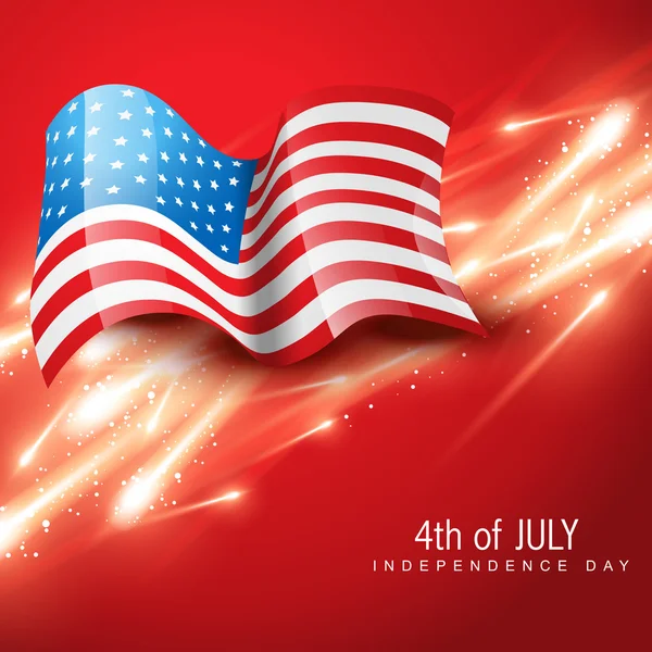 Día de independencia 4 de julio — Archivo Imágenes Vectoriales