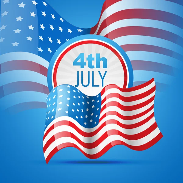 Amerika hari kemerdekaan - Stok Vektor