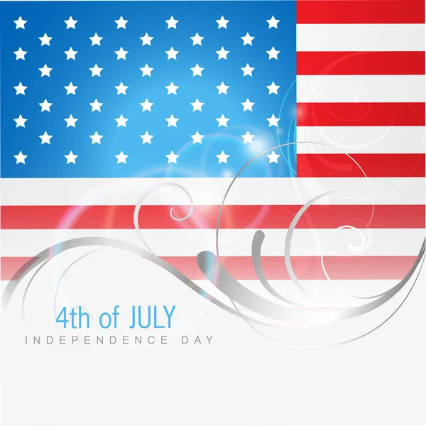4th-ból július amerikai függetlenség napja — Stock Vector