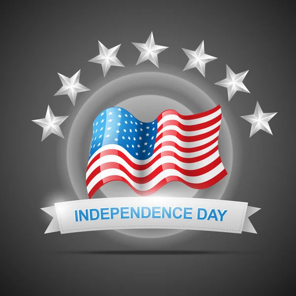 Den nezávislosti 4. července — Stockový vektor