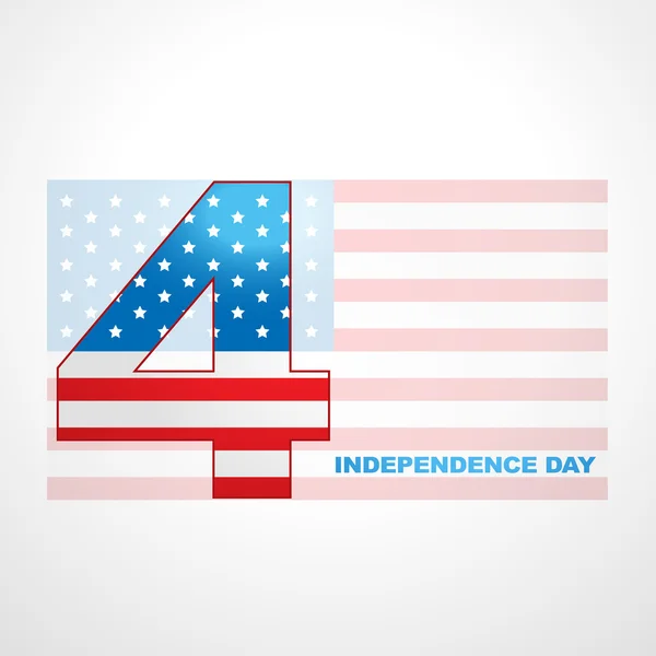 4 de julho dia da independência —  Vetores de Stock