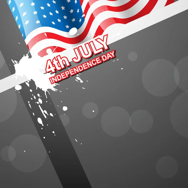 4th-ból július amerikai függetlenség napja — Stock Vector