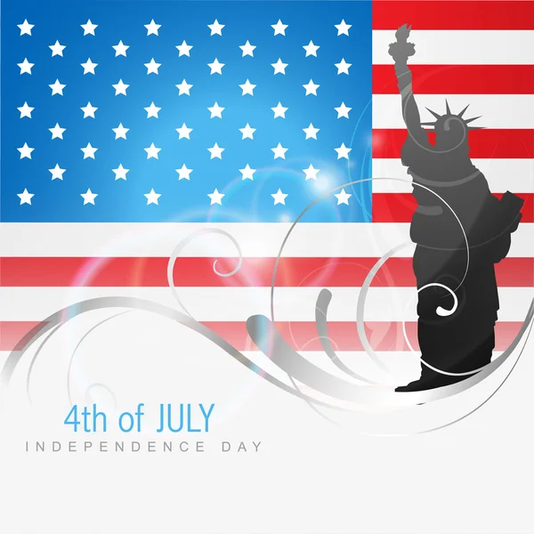 4η Ιουλίου ημέρα ανεξαρτησίας — Διανυσματικό Αρχείο