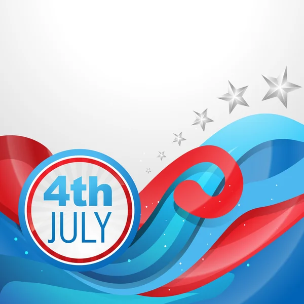 Onafhankelijkheidsdag 4 juli — Stockvector