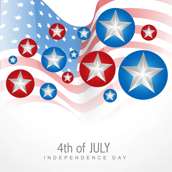 4 de julio día de la independencia — Archivo Imágenes Vectoriales