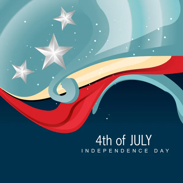 4 de julho Dia da independência americana —  Vetores de Stock