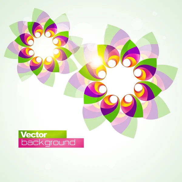 Absztrakt virág alakú — Stock Vector