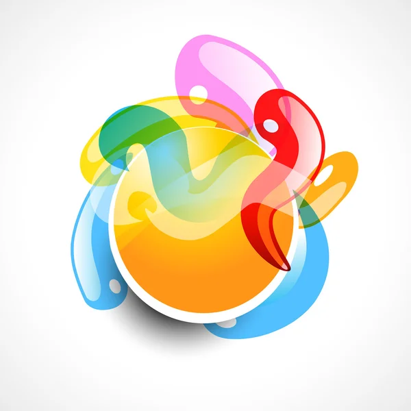 Formes colorées de style bulle — Image vectorielle