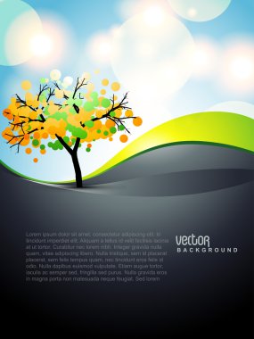 vector tree art clipart